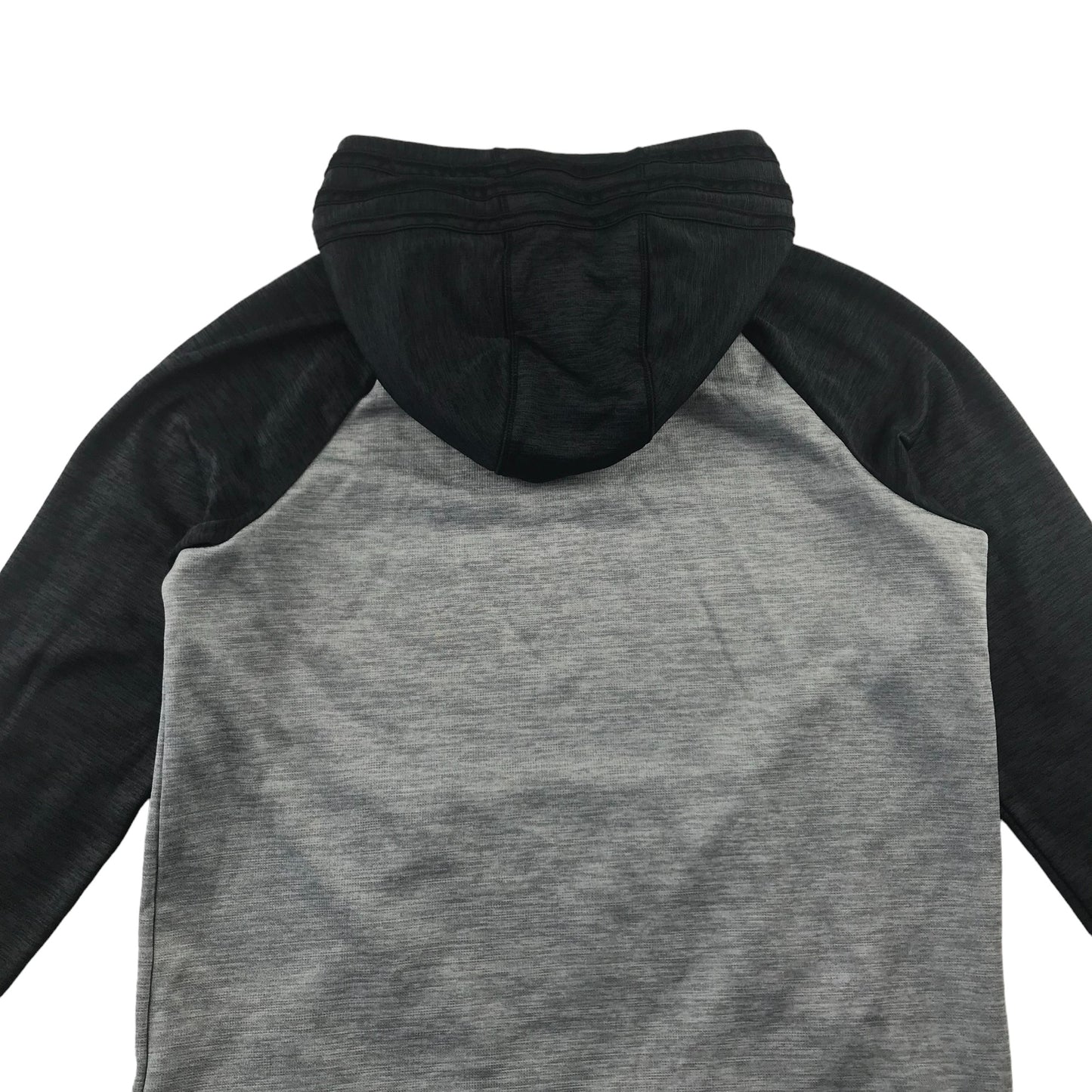 Adidas Hoodie Age 7 Grey Body Black Hood and Long Sleeves