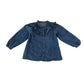 Matalan blouse 4-5 years blue denim with frilled details cotton