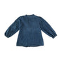 Matalan blouse 4-5 years blue denim with frilled details cotton