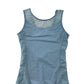 Leotard 9-10 years Light Blue sleeveless with mesh detail on chest