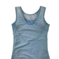 Leotard 9-10 years Light Blue sleeveless with mesh detail on chest