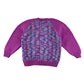 Handknitted cardigan 5-6 years pink and purple