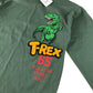 Next t-shirt 7-8 years khaki dinosaur t-rex print cotton