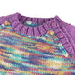Handknitted jumper 4-5 years lilac and multicolour