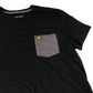 Lyle & Scott t-shirt men's M black with purple pocket