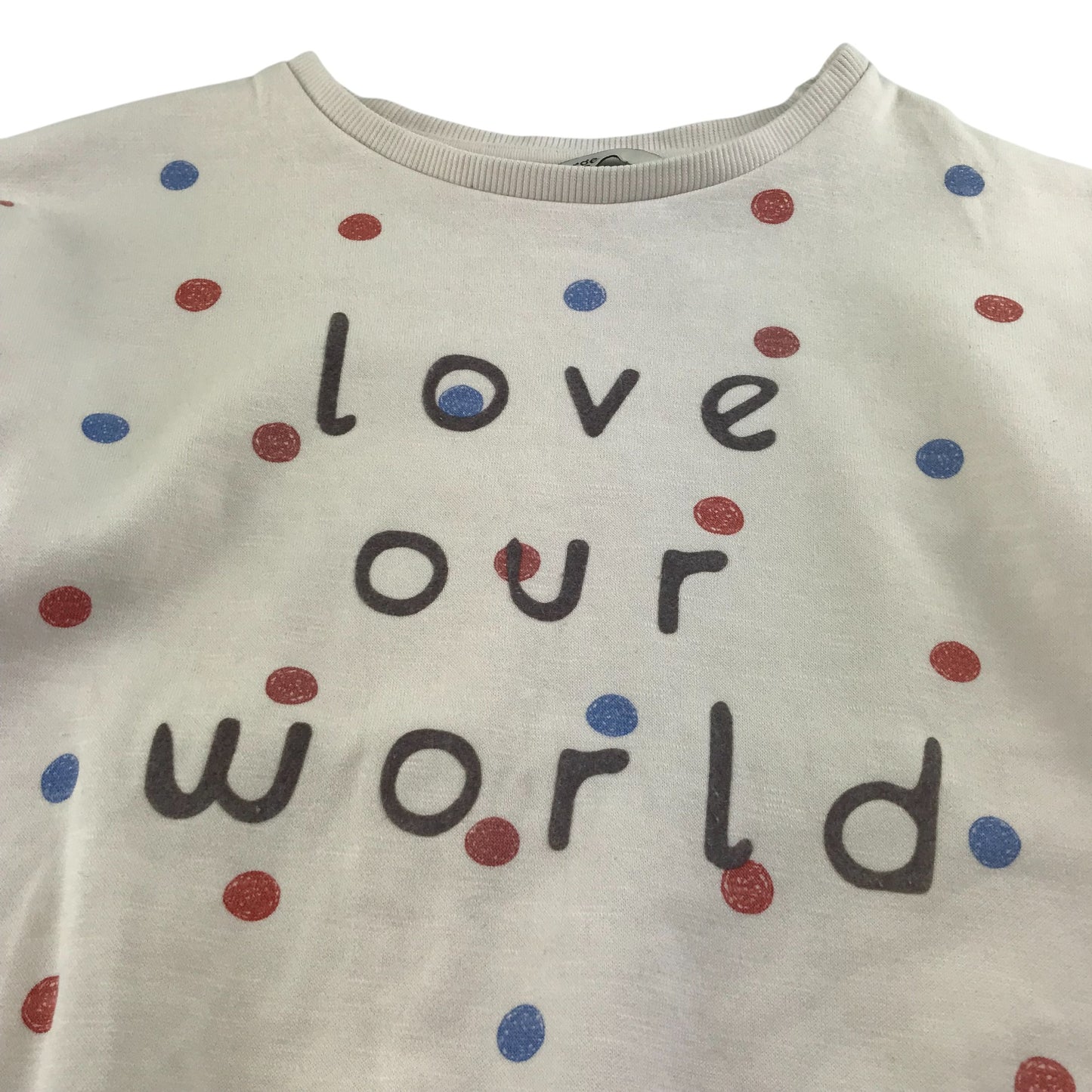 George sweater 5-6 years white polka dot Love Our World