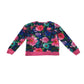 Monsoon sweater 9-10 years navy and pink floral design button up
