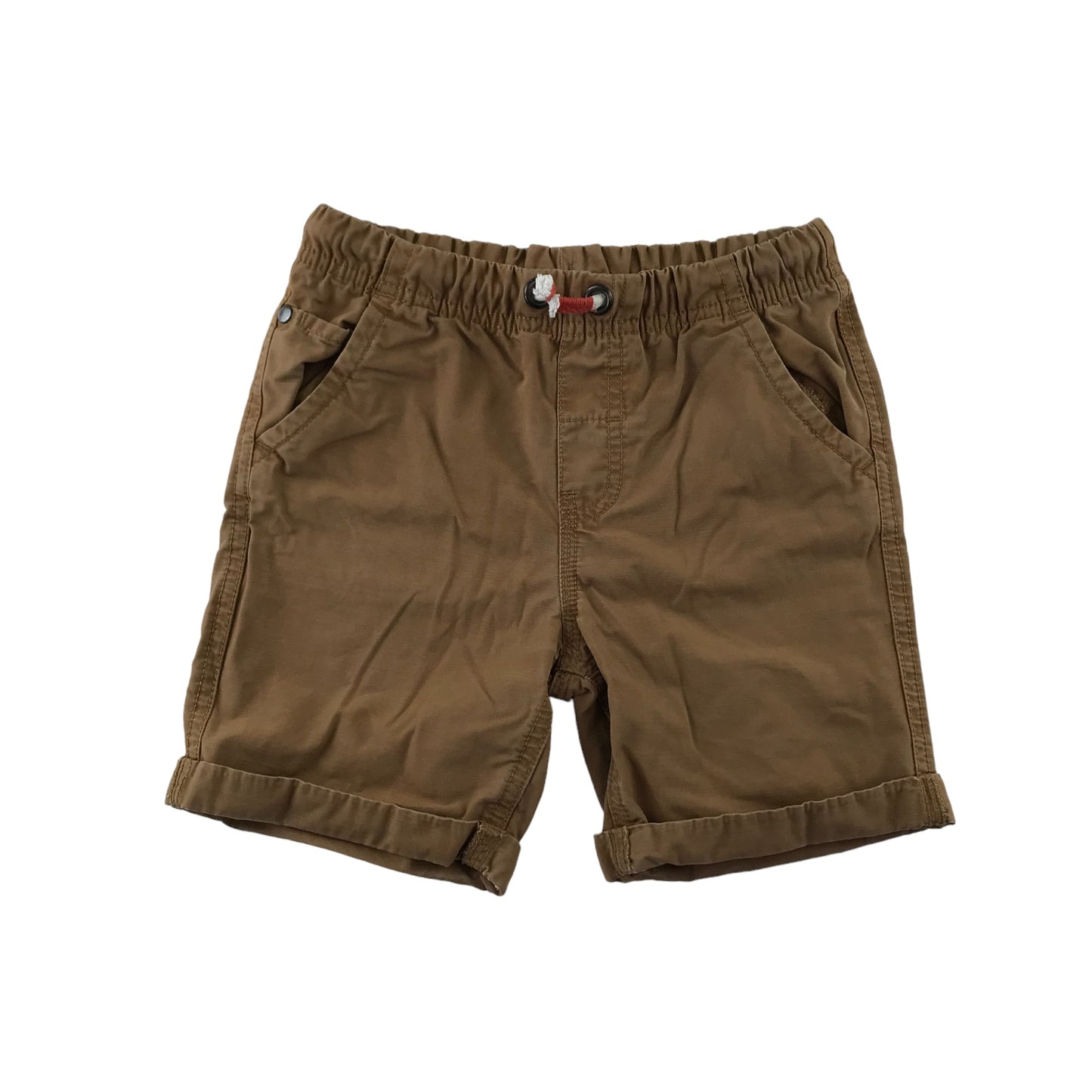 St Bernard shorts 6 years brown plain elasticated waist with draw strings Cotton