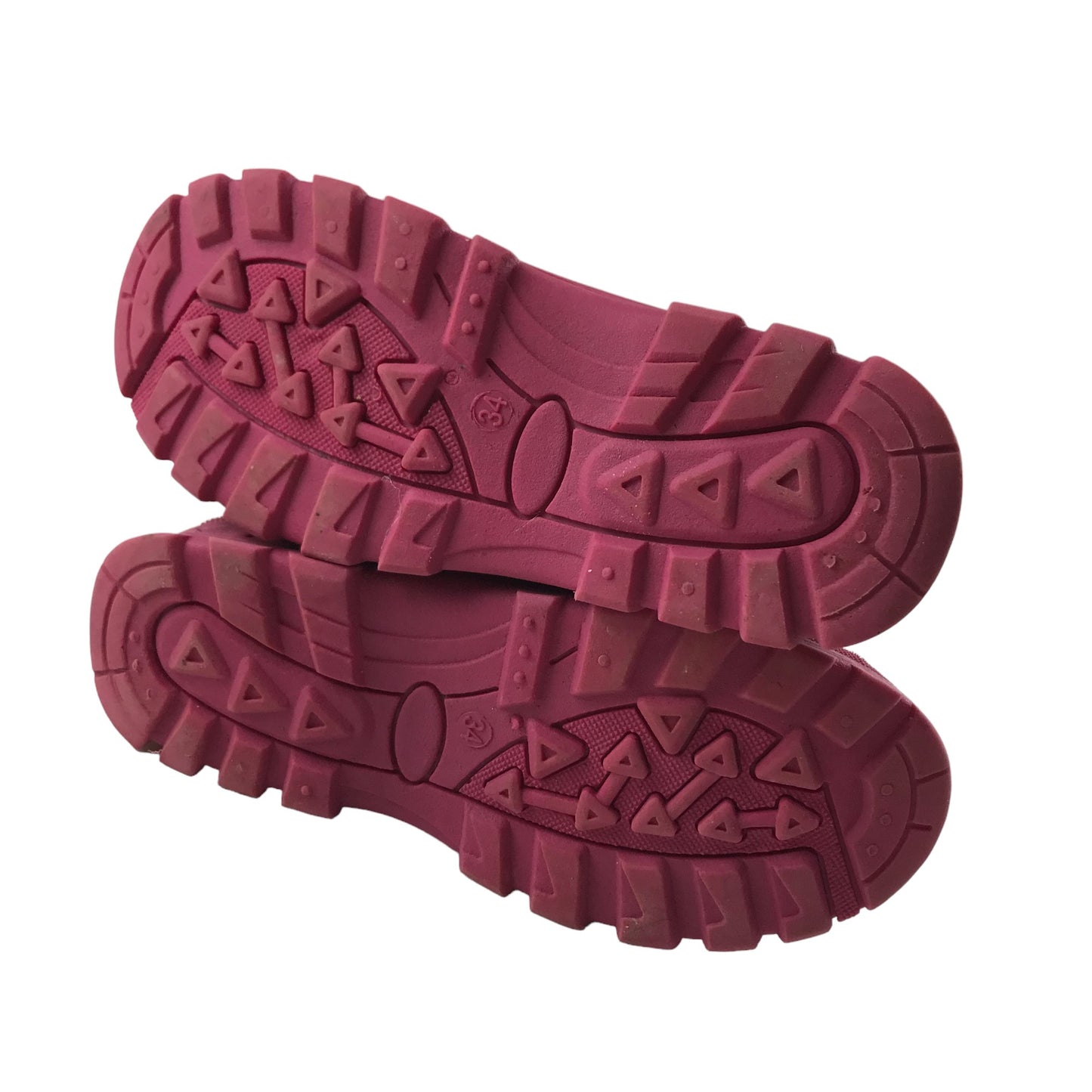 Trespass Snow Boots Shoe Size 2 Pink Floral Faux Fur Waterproof