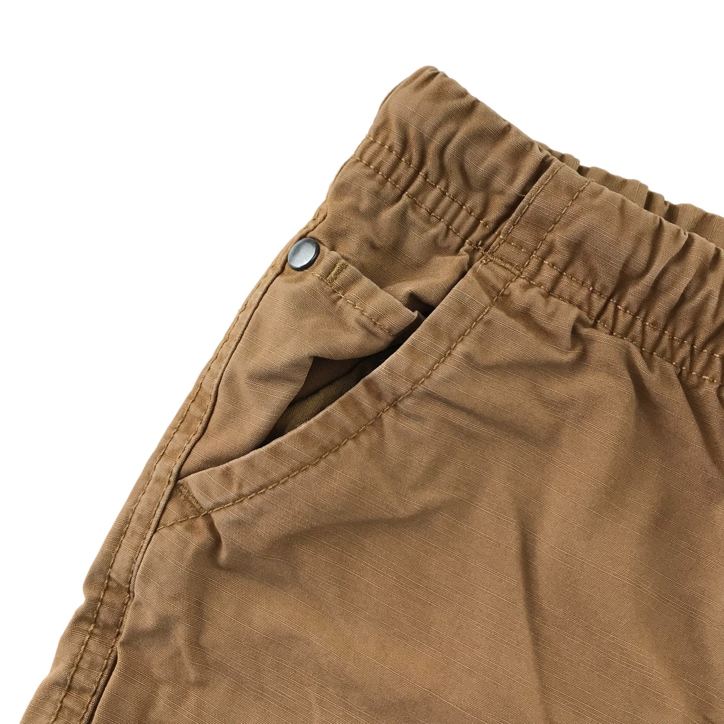 St Bernard shorts 6 years brown plain elasticated waist with draw strings Cotton