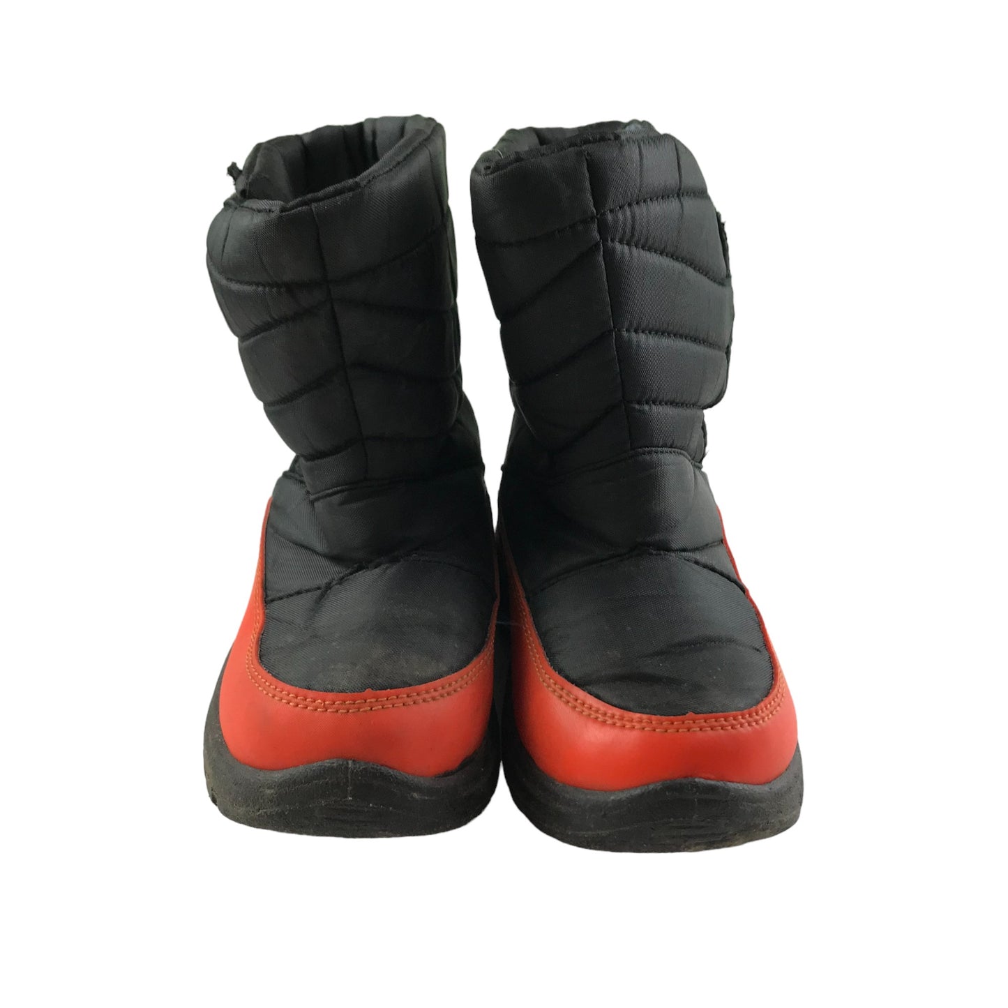 Mountain Warehouse Snow Boots Shoe Size 10 Junior Black and Orangey Red High Tops