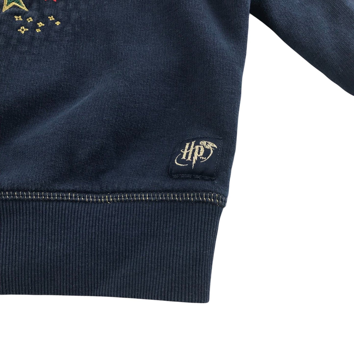 M&S sweater 6-7 years navy blue Harry Potter slightly cropped