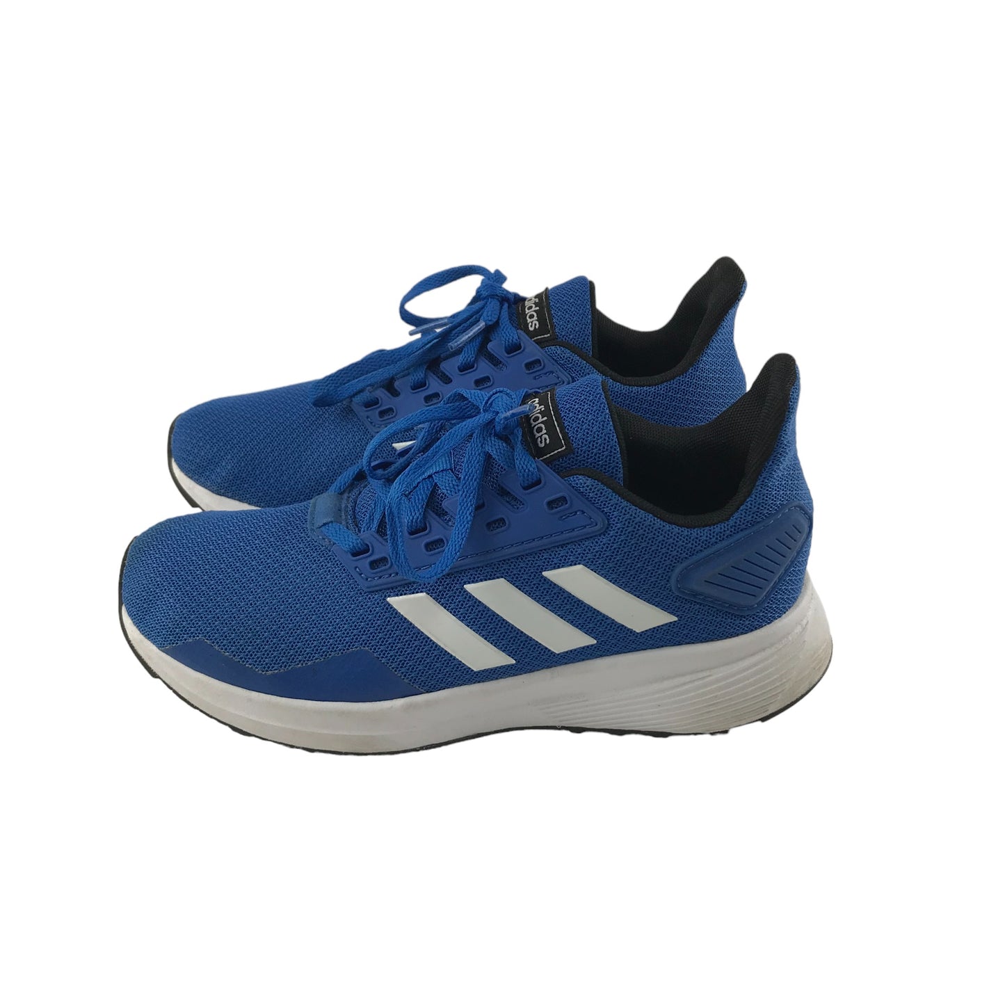 Adidas Trainers Shoe Size 3 Blue Cloudfoam with Laces