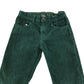 H&M trousers 7-8 years khaki green slim fit adjustable waist corduroy cotton