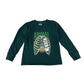 Animal t-shirt 5-6 years green graphic print cotton