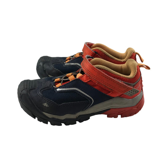 Decathlon Walking Shoes Shoe Size 12 Junior Navy and Orange CrossRock