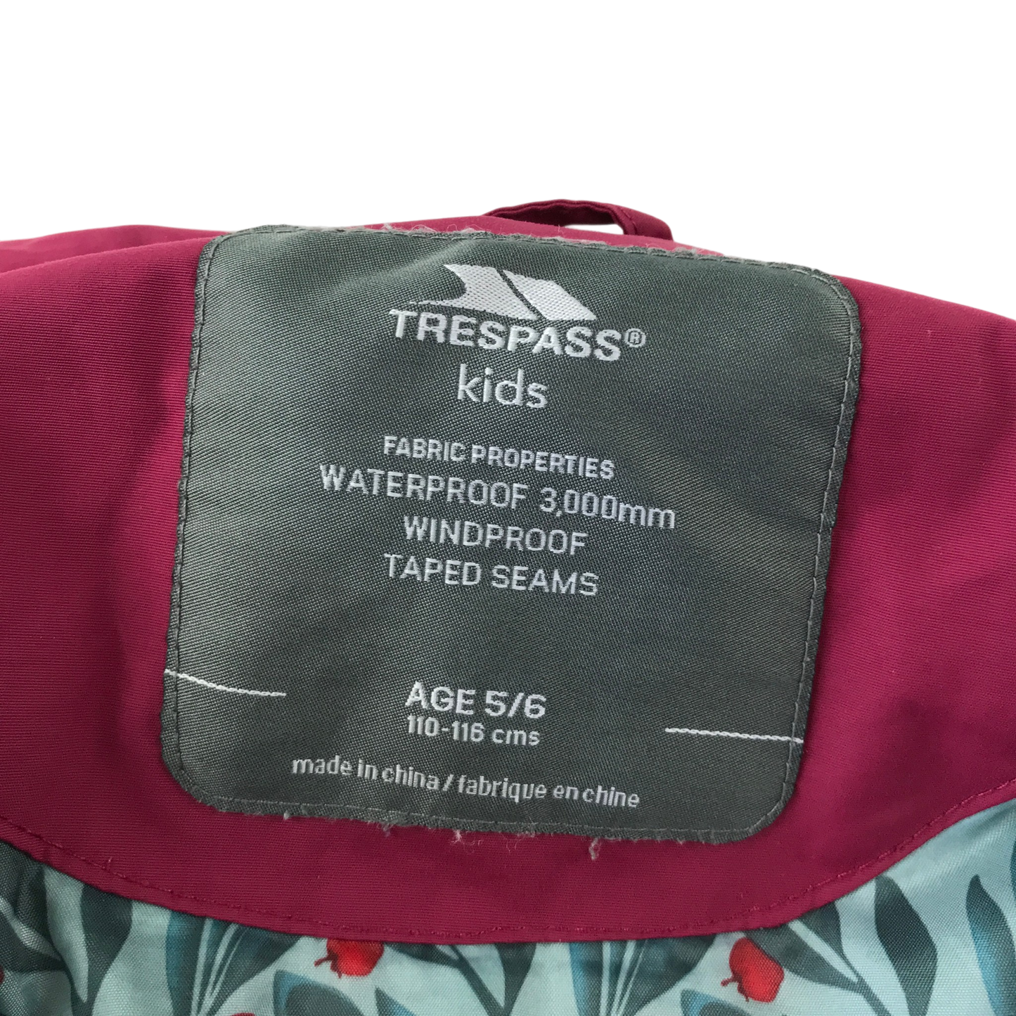 Preloved Trespass jacket for kids