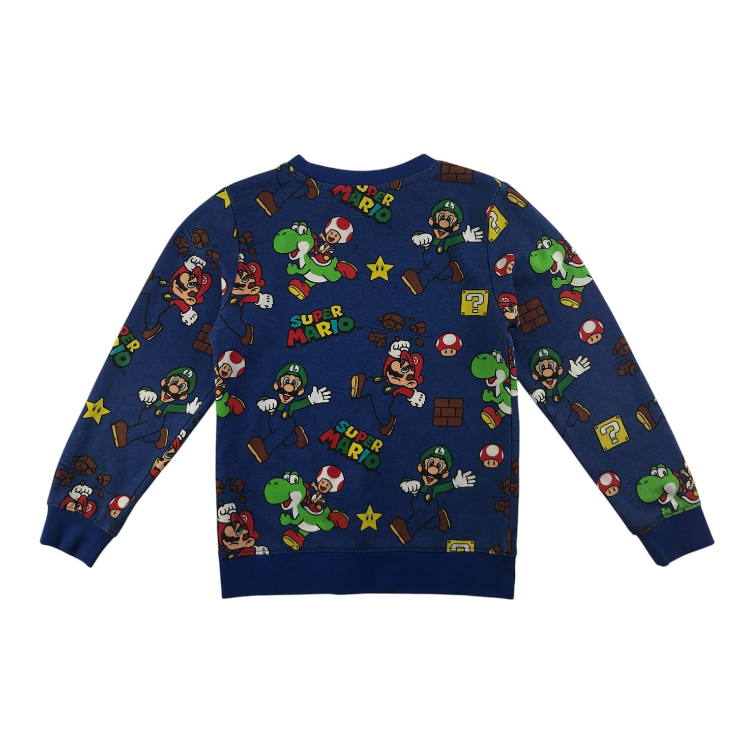 H&M sweater 6-8 years blue Super Mario Bros jersey