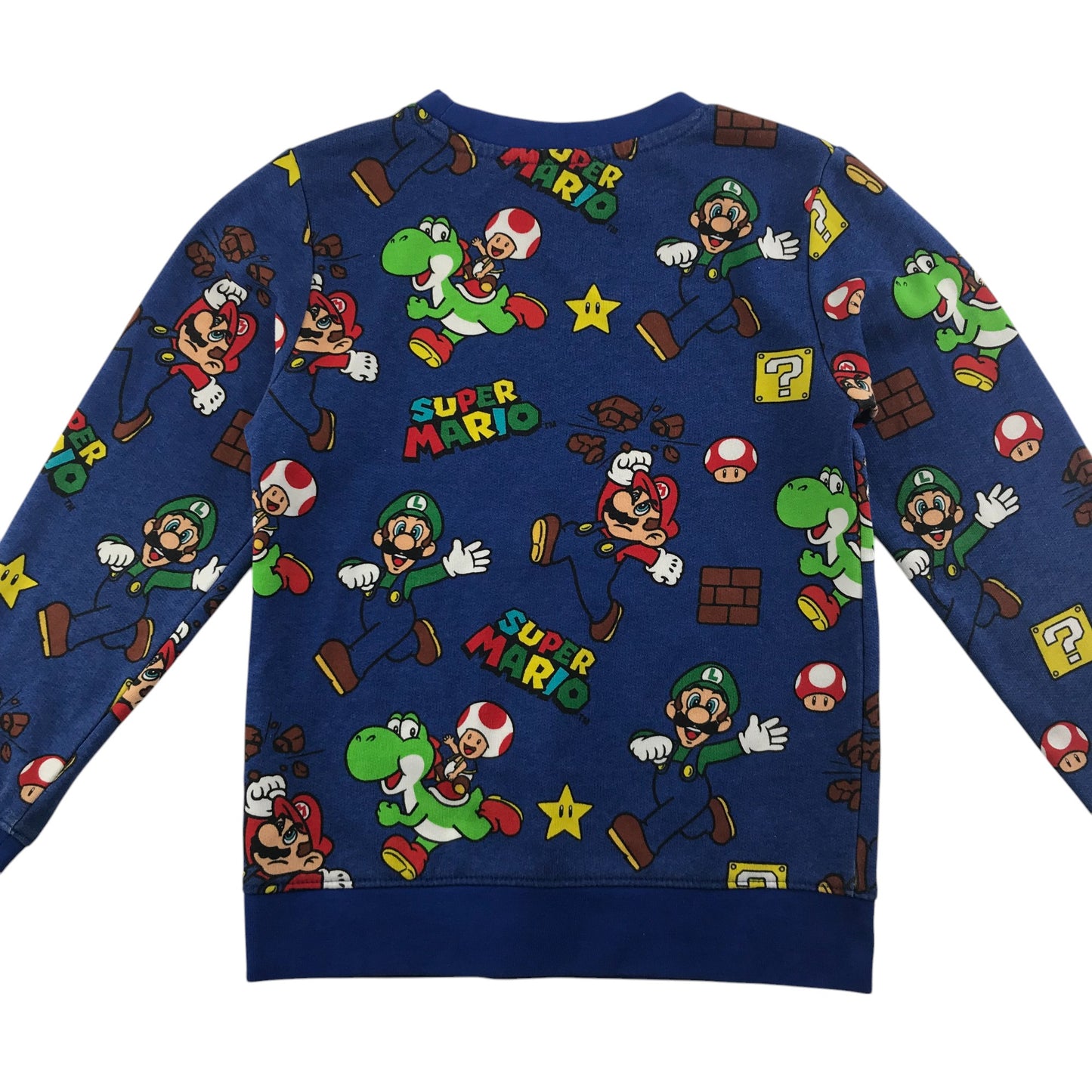 H&M sweater 6-8 years blue Super Mario Bros jersey