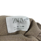 Zara Knitted Turtleneck Age 10 Beige and Golden Sparkly Long Sleeve