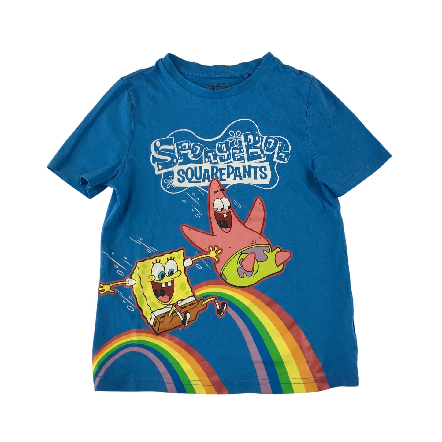 F&F t-shirt 5-6 years light blue SpongeBob SquarePants graphic design