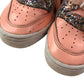 Adidas Trainers Shoe Size 4.5 Pink Glittery Sneakers with Laces