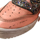 Adidas Trainers Shoe Size 4.5 Pink Glittery Sneakers with Laces