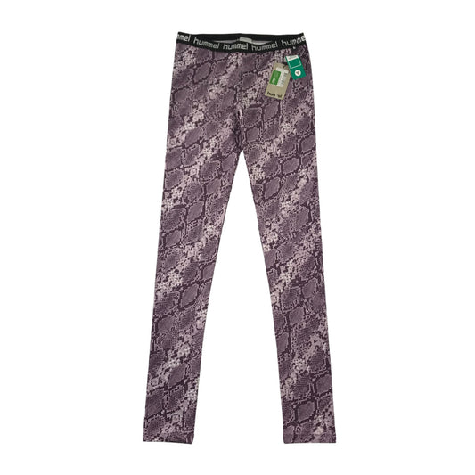 Hummel Sports leggings 15-17 Years Purple Snake Print