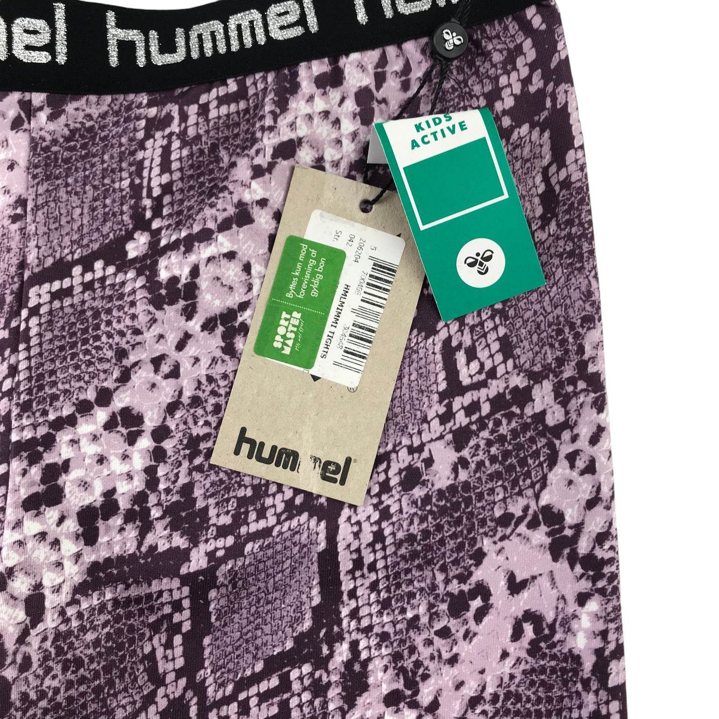 Hummel Sports leggings 15-17 Years Purple Snake Print