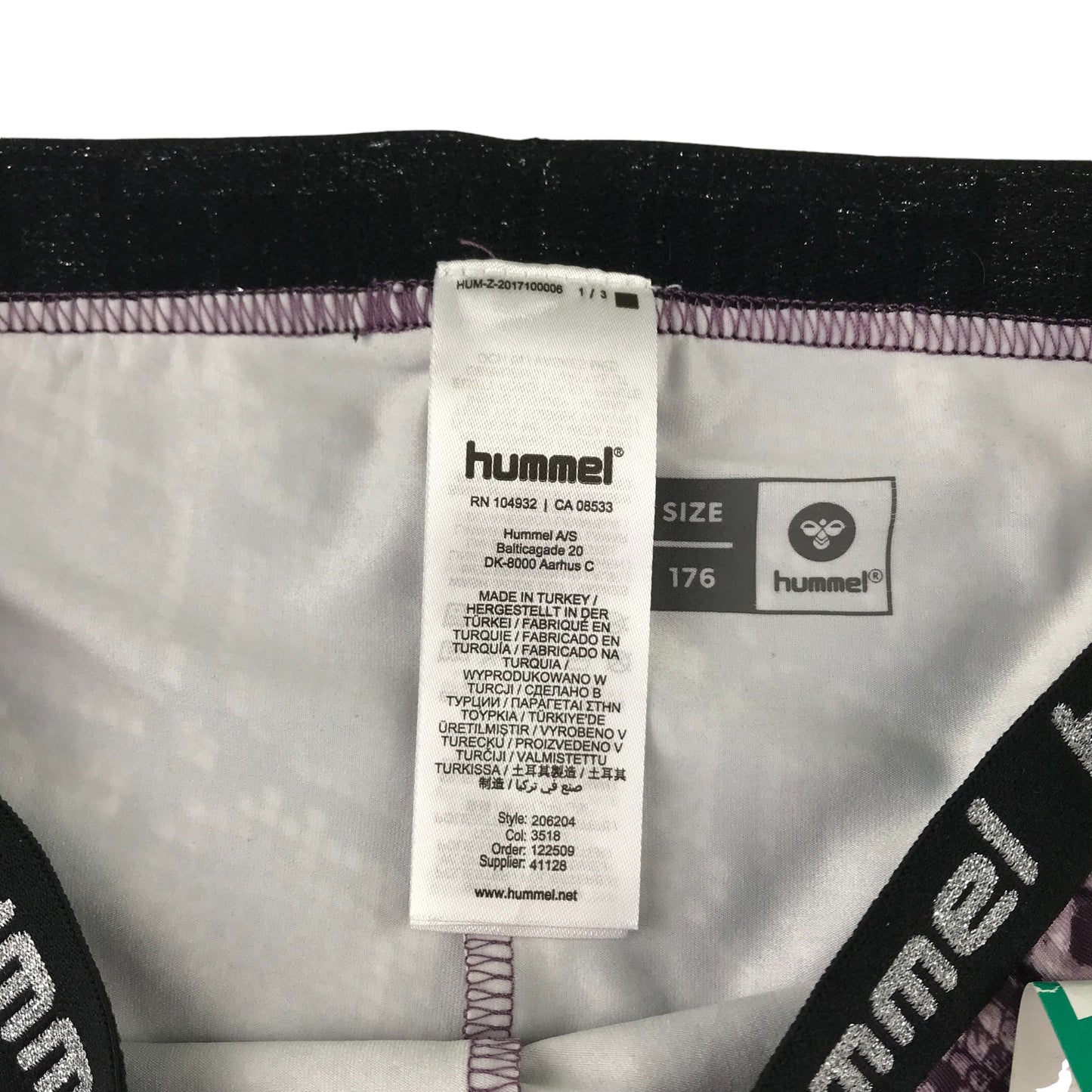 Hummel Sports leggings 15-17 Years Purple Snake Print