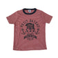 Petit Bateau t-shirt 5-6 years red and white stripy with graphic design cotton