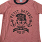 Petit Bateau t-shirt 5-6 years red and white stripy with graphic design cotton