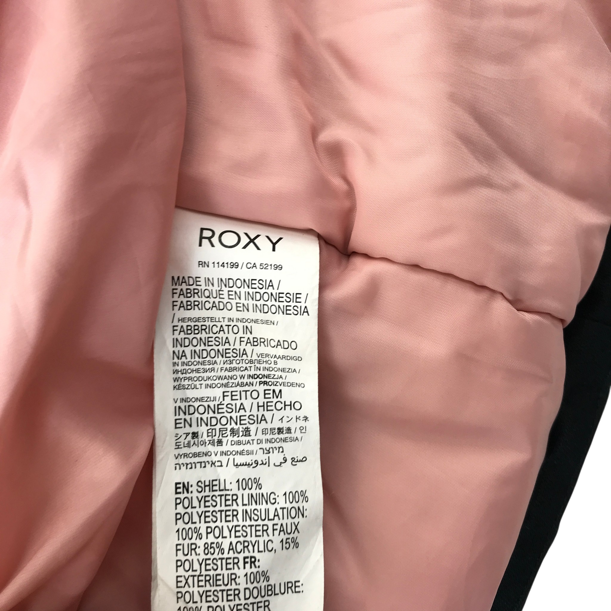 Preloved Roxy Girl jacket for teens