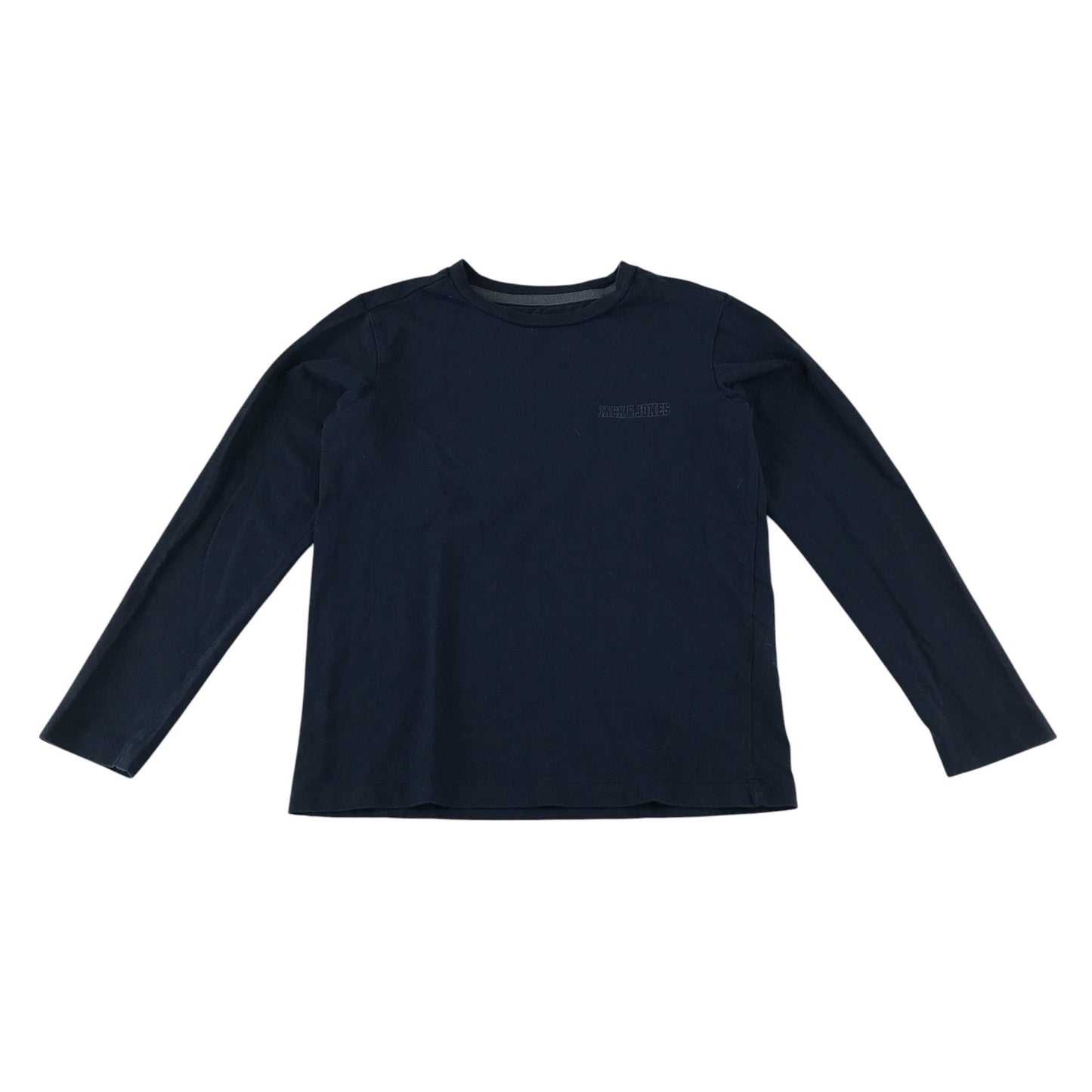 Jack & Jones t-shirt 7-8 years navy with text logo cotton