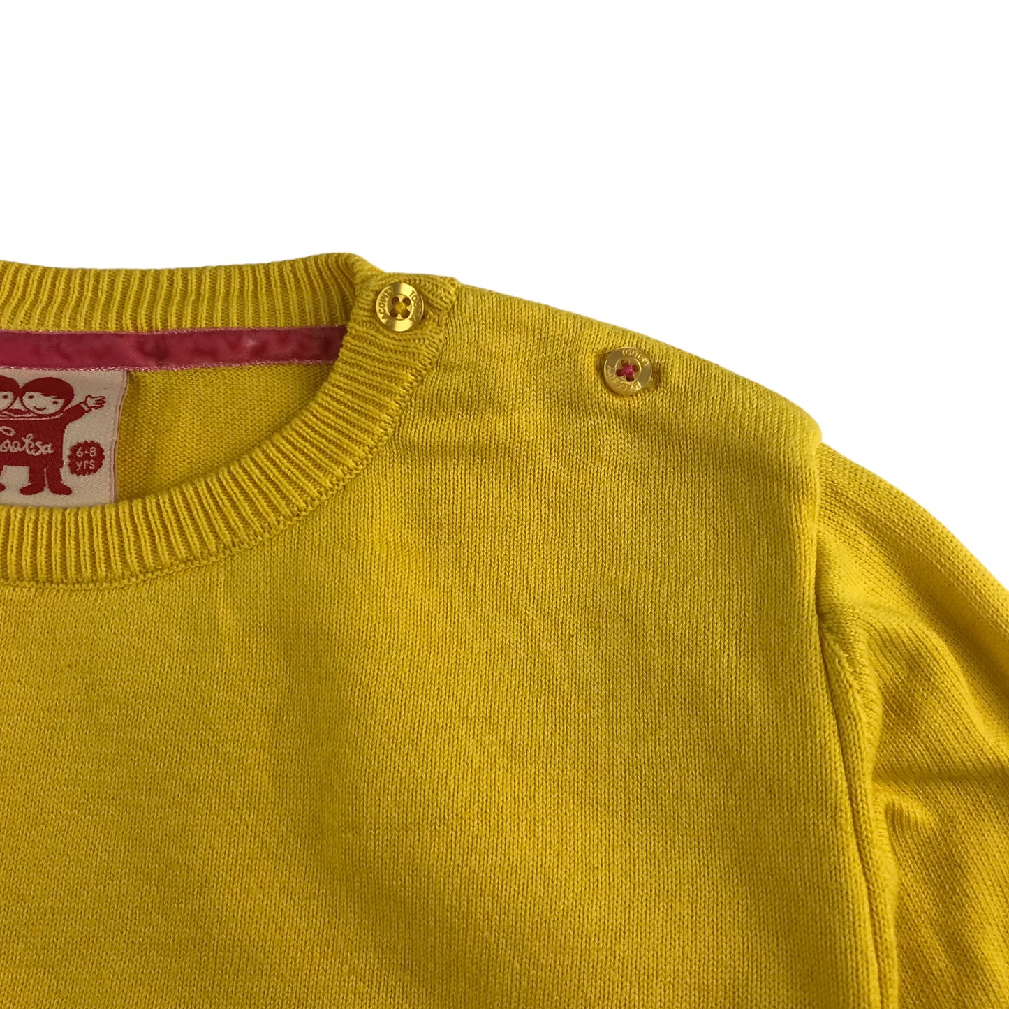 Tootsa Jumper 6-8 years yellow cat organic cotton