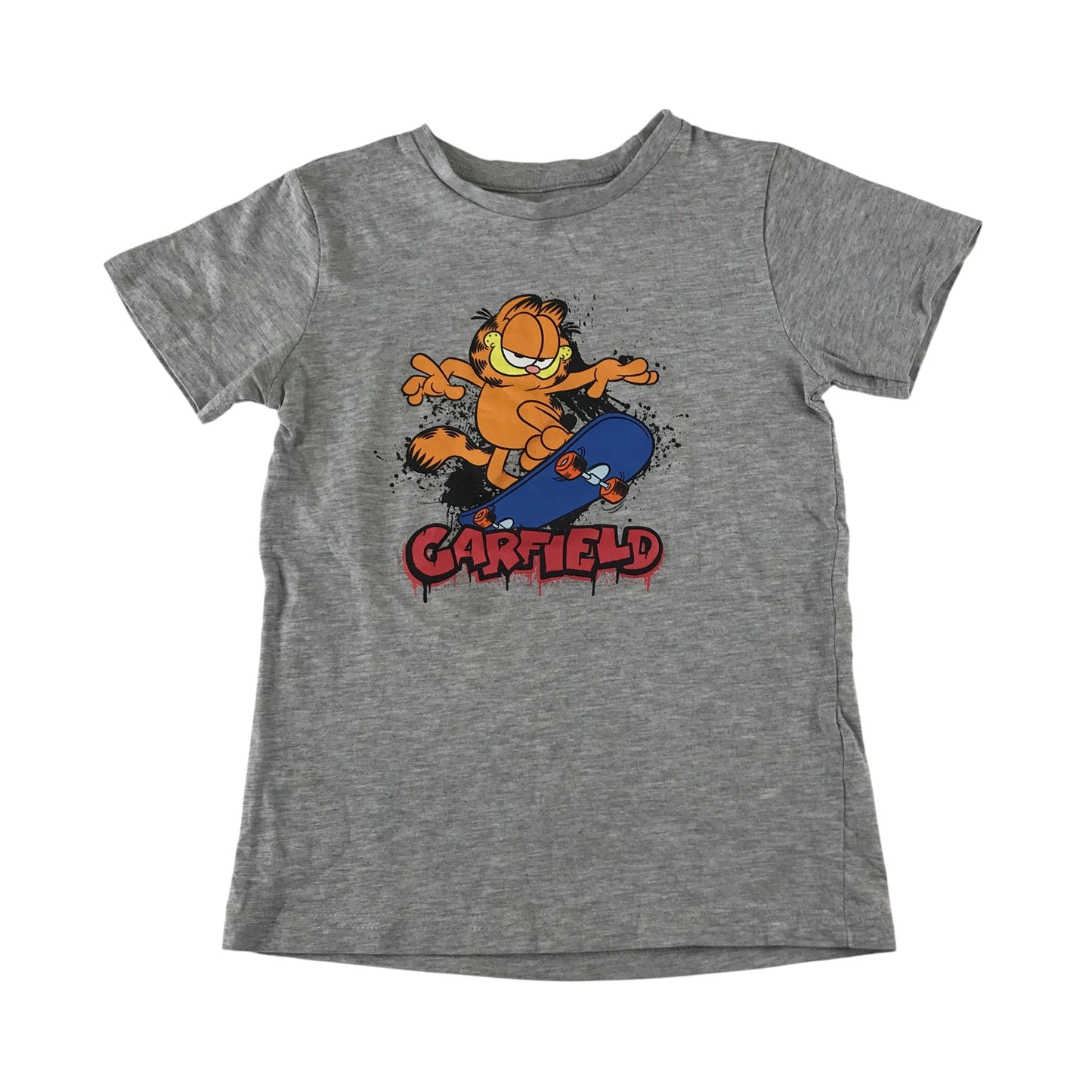 Character t-shirt 6-7 years grey Garfield graphic design