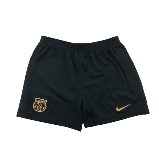 Nike FC Barcelona Sports Shorts 7-8 Years Black with Gold Details