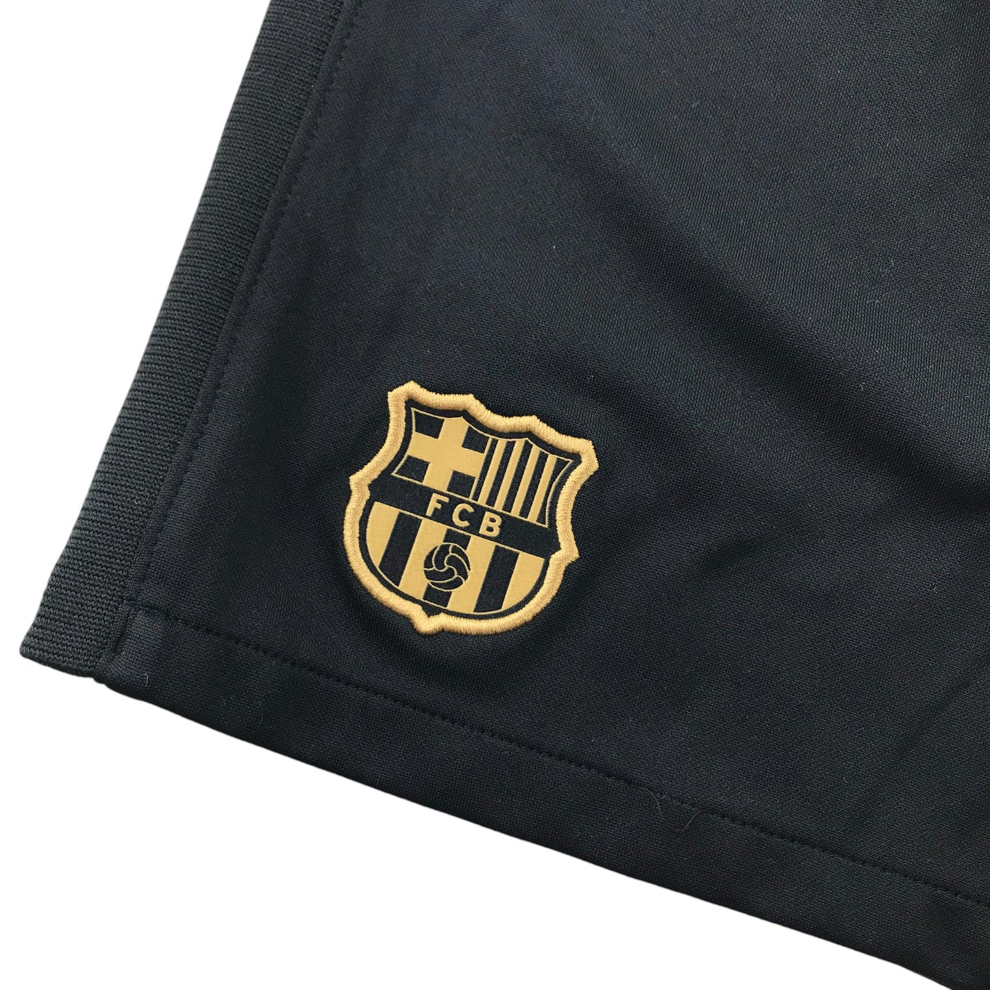 Nike FC Barcelona Sports Shorts 7-8 Years Black with Gold Details