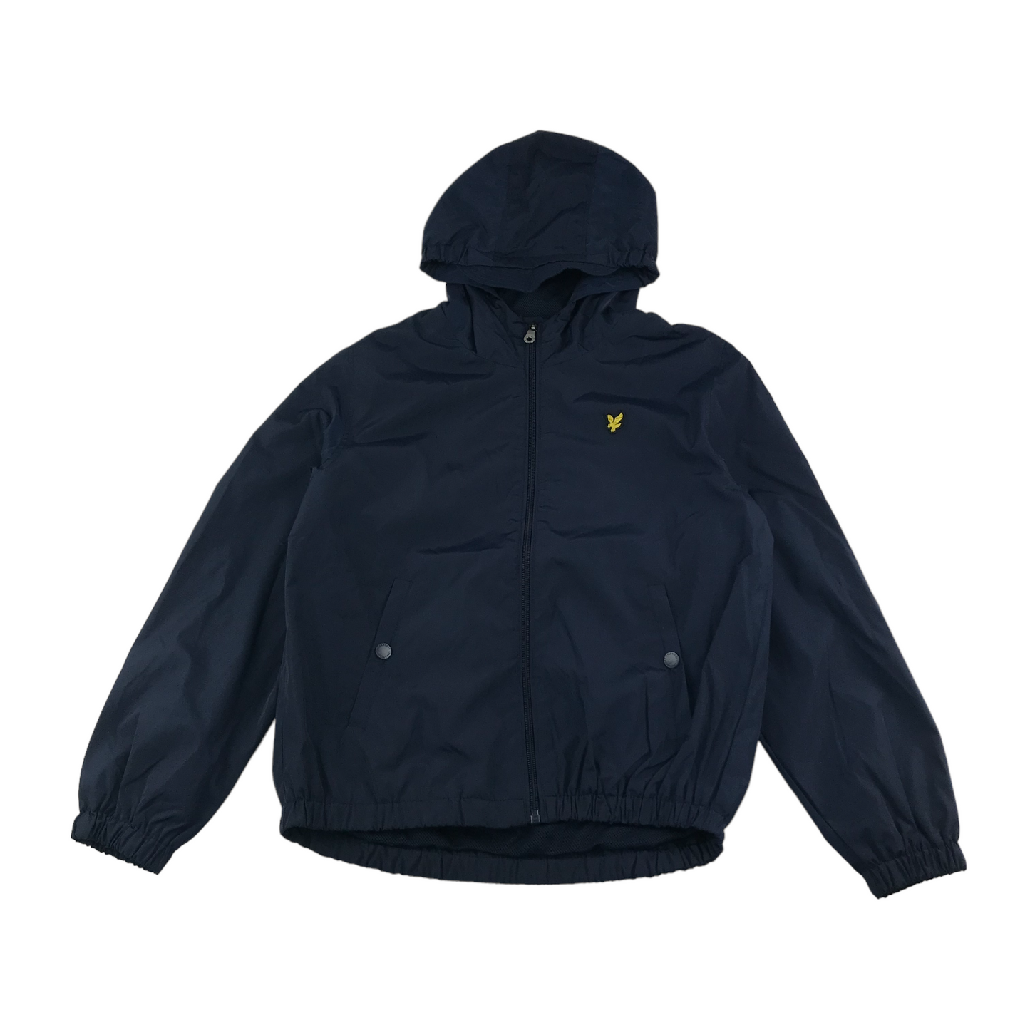 Lyle and Scott Jacket Age 10 Navy windbreaker bomber style with hood