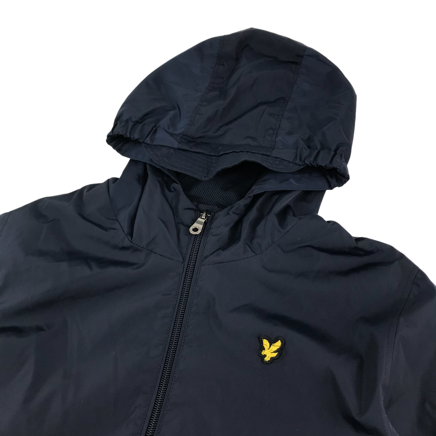 Lyle and Scott Jacket Age 10 Navy windbreaker bomber style with hood