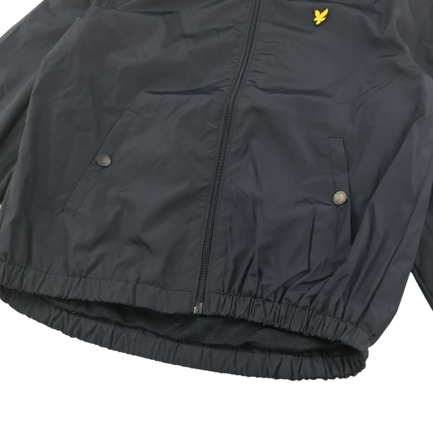 Lyle and Scott Jacket Age 10 Navy windbreaker bomber style with hood