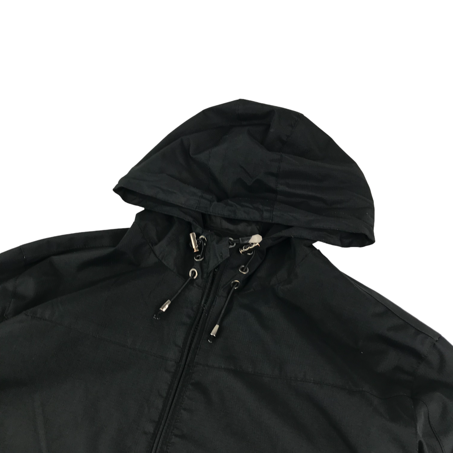 Black Jacket Size XL full zipper hooded windbreaker