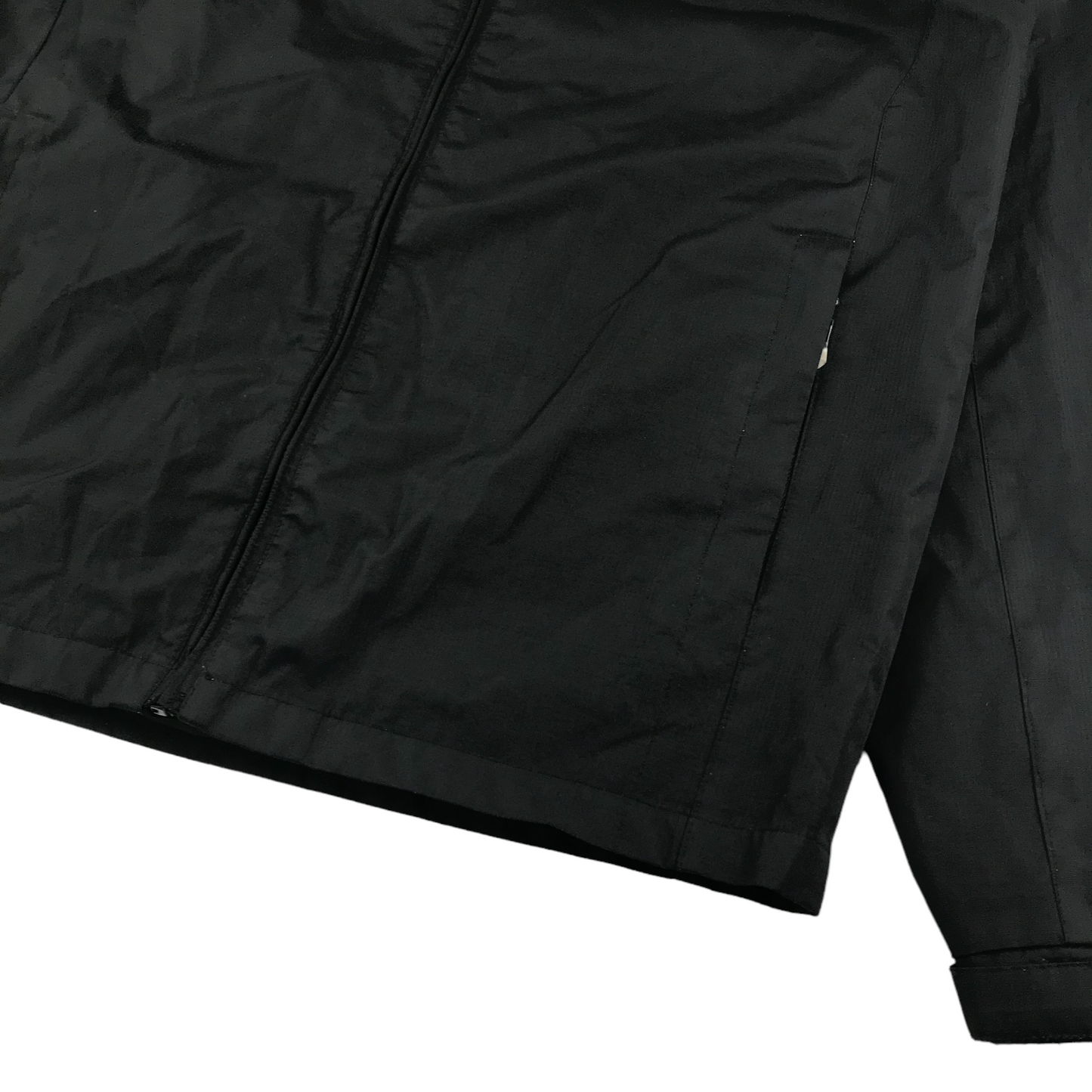 Black Jacket Size XL full zipper hooded windbreaker