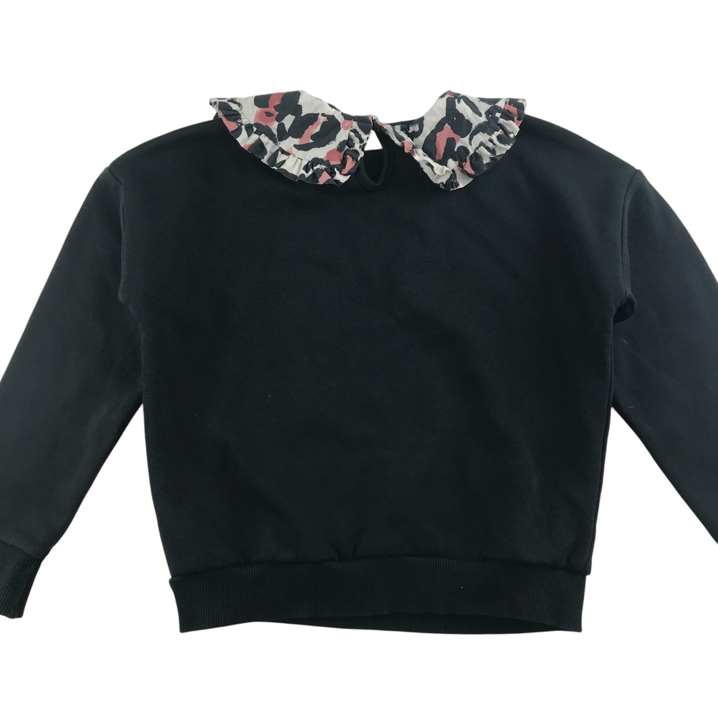 George sweater 7-8 years black spotted platter collar