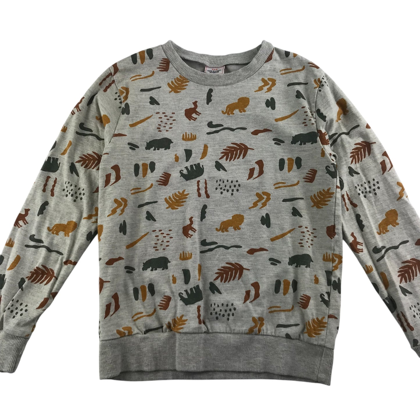 Tape A L'oeil sweater 7-8 years grey nature prints