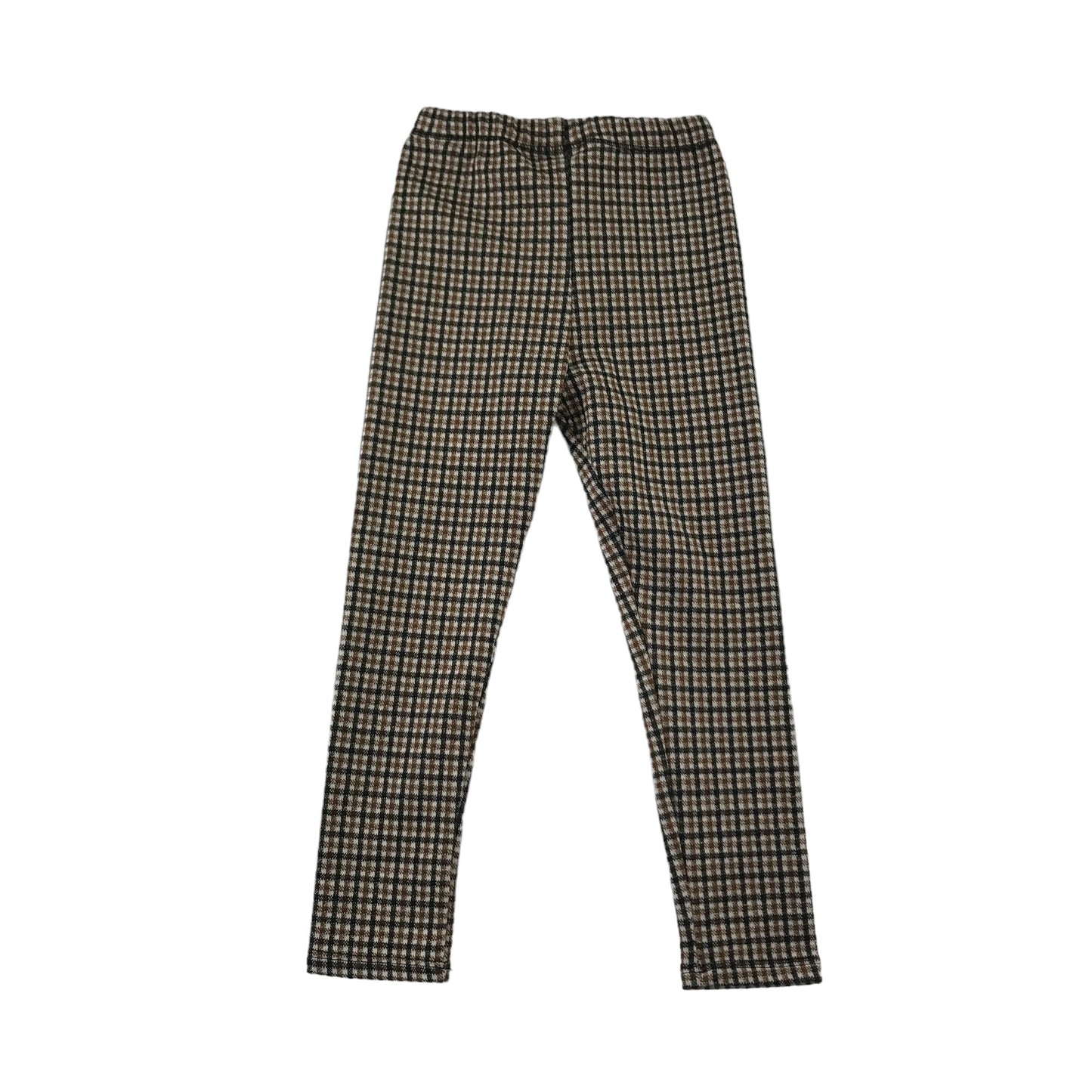 Zara leggings 4-5 years brown check pattern