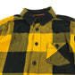 John Lewis shirt 7-8 years yellow and black checked button up cotton