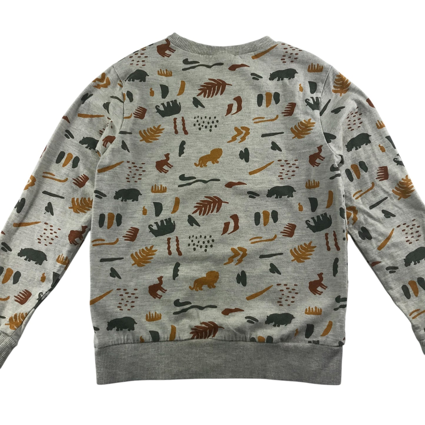 Tape A L'oeil sweater 7-8 years grey nature prints