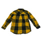 John Lewis shirt 7-8 years yellow and black checked button up cotton