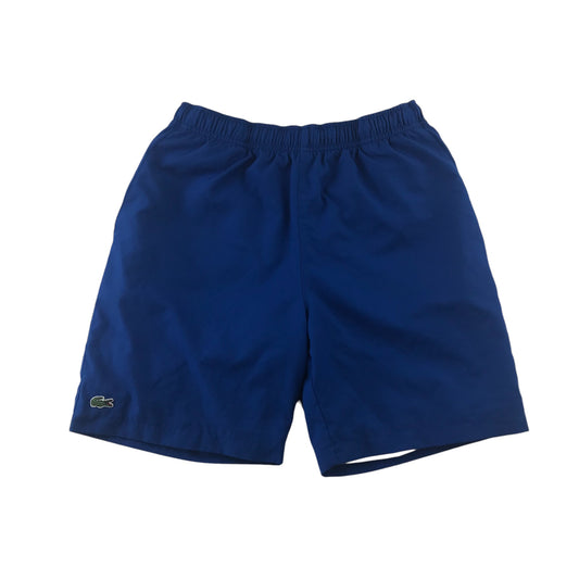 Lacoste Sports Shorts Age 14 Royal Blue with Embroidered Logo
